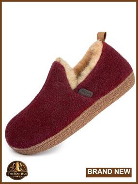 Felt Bootie Slippers Warm Cozy Winter House Shoes Memory Foam Non-Slip